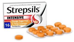 Strepsils Intensive Orange Sugar Free Lozenges
