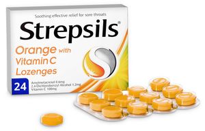Strepsils Orange with Vitamin C Lozenges